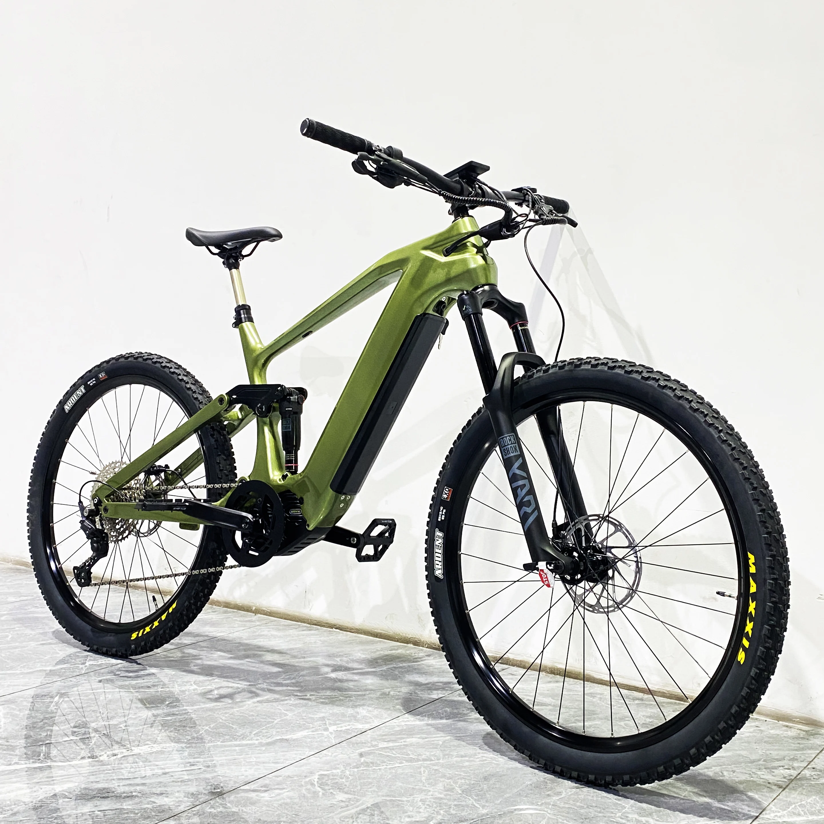 Mid Ultra Motor Rockshox Yari 29'' EMTB 1000w/160Nm Electric Bike Enduro  T700 Carbon Fiber Ebike Frame Full Suspension