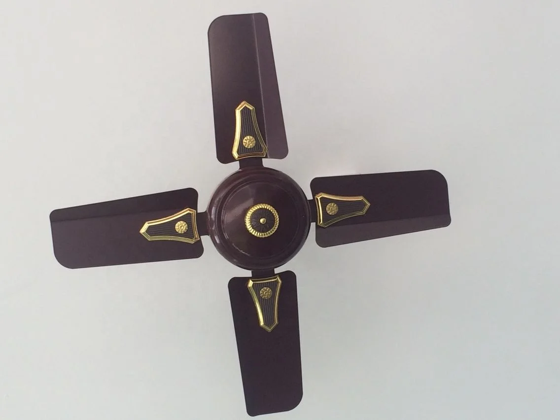 Orbital African 24 Inch  Iron Blades 220v Metro Ceiling Fans Manufacturer in China Coffee White Color