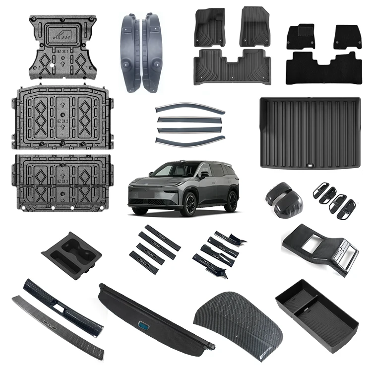Accessories for Toyota bZ3X Interior Exterior EV Car Accessories Car Mat Mudguard Window Visor Door Sill Guard Petrol Tank Cover