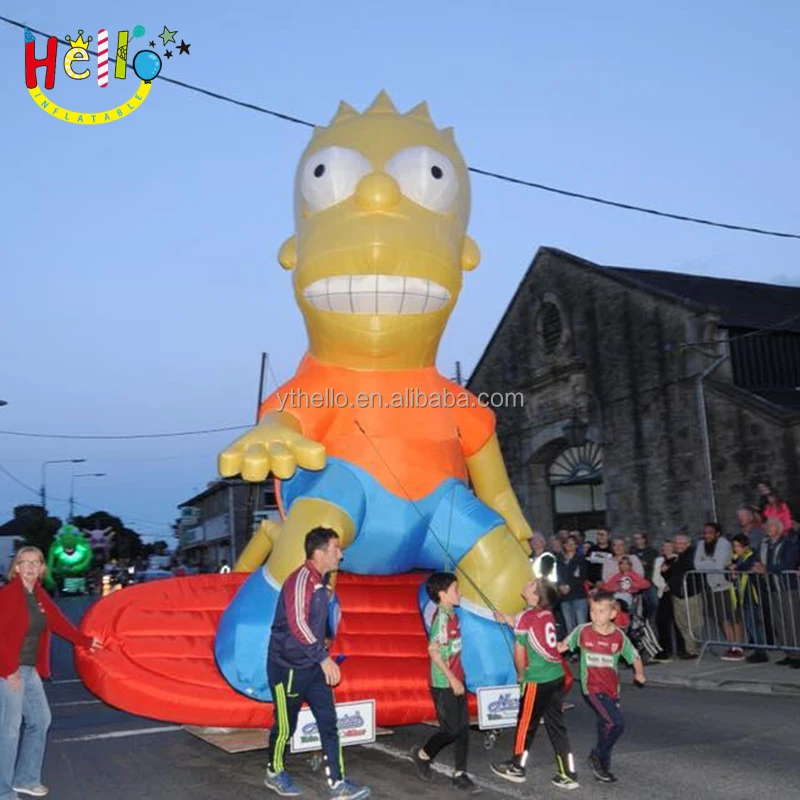 Giant Airblown Cartoon Character Balloon Model Homer Simpson Inflatable