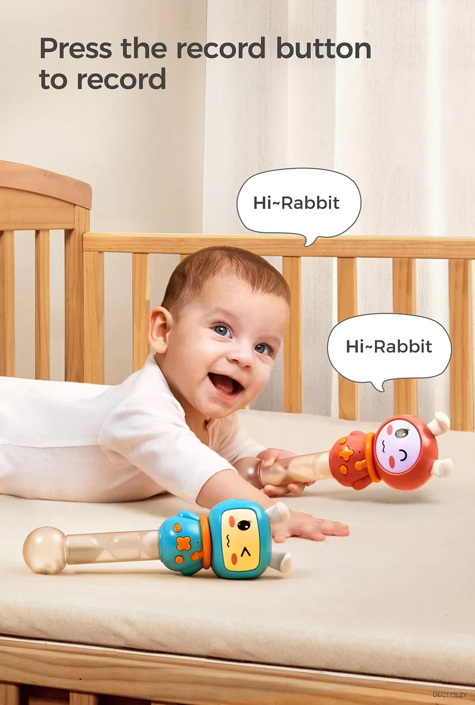Plastic Electric Sound Lighting Shacking Music Baby Rattle Sleep Soother Toy factory