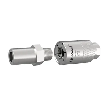 GripSeal G60 ISO9001 Certified Leak Test Coupler Quick Connector External Thread for Hydraulic/Pneumatic Systems Leak Detection
