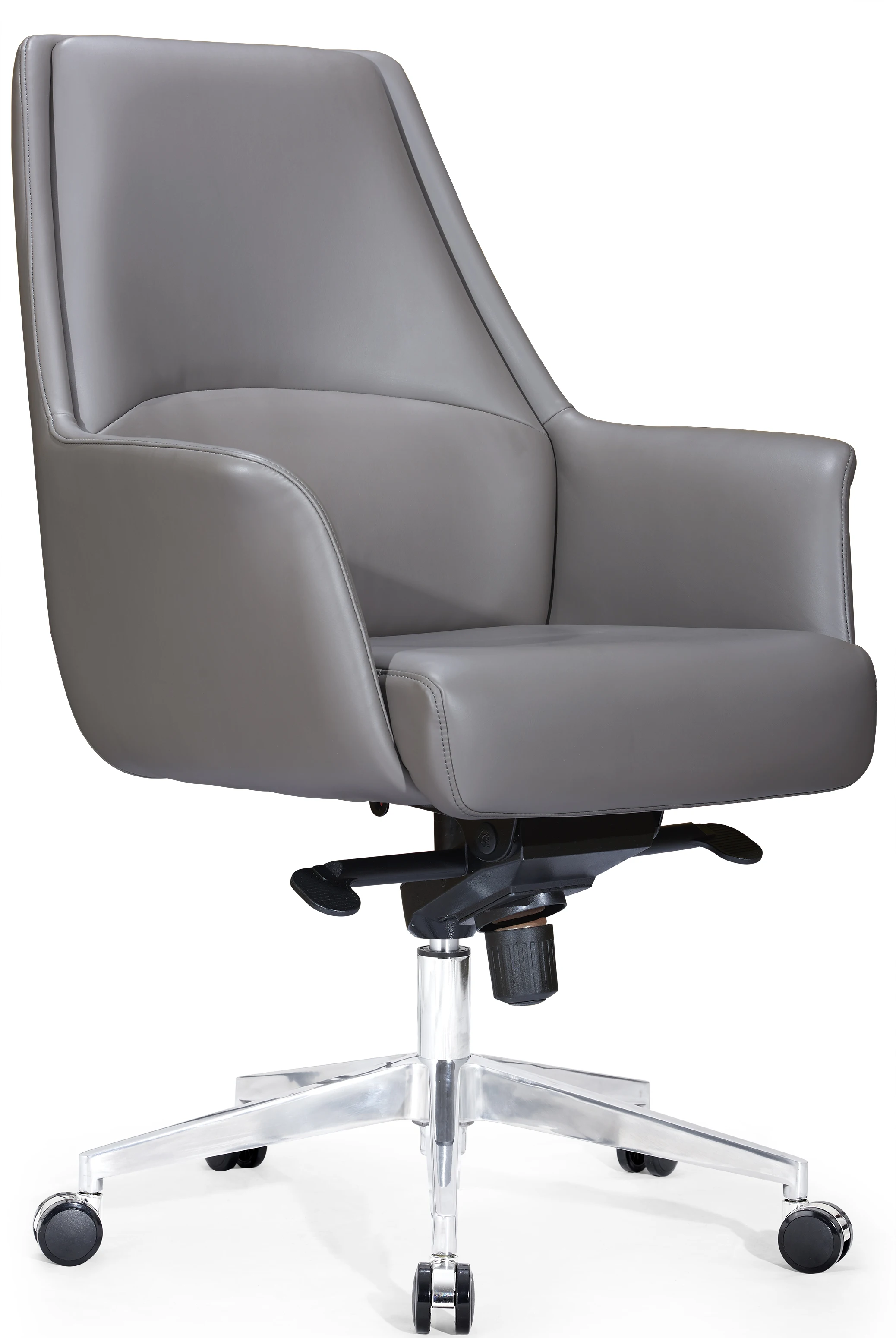 CEO Manager Office Chair Genuine Leather Chair Synthetic Leather Iron Office Furniture Modern Office Building Swivel Chair A1822