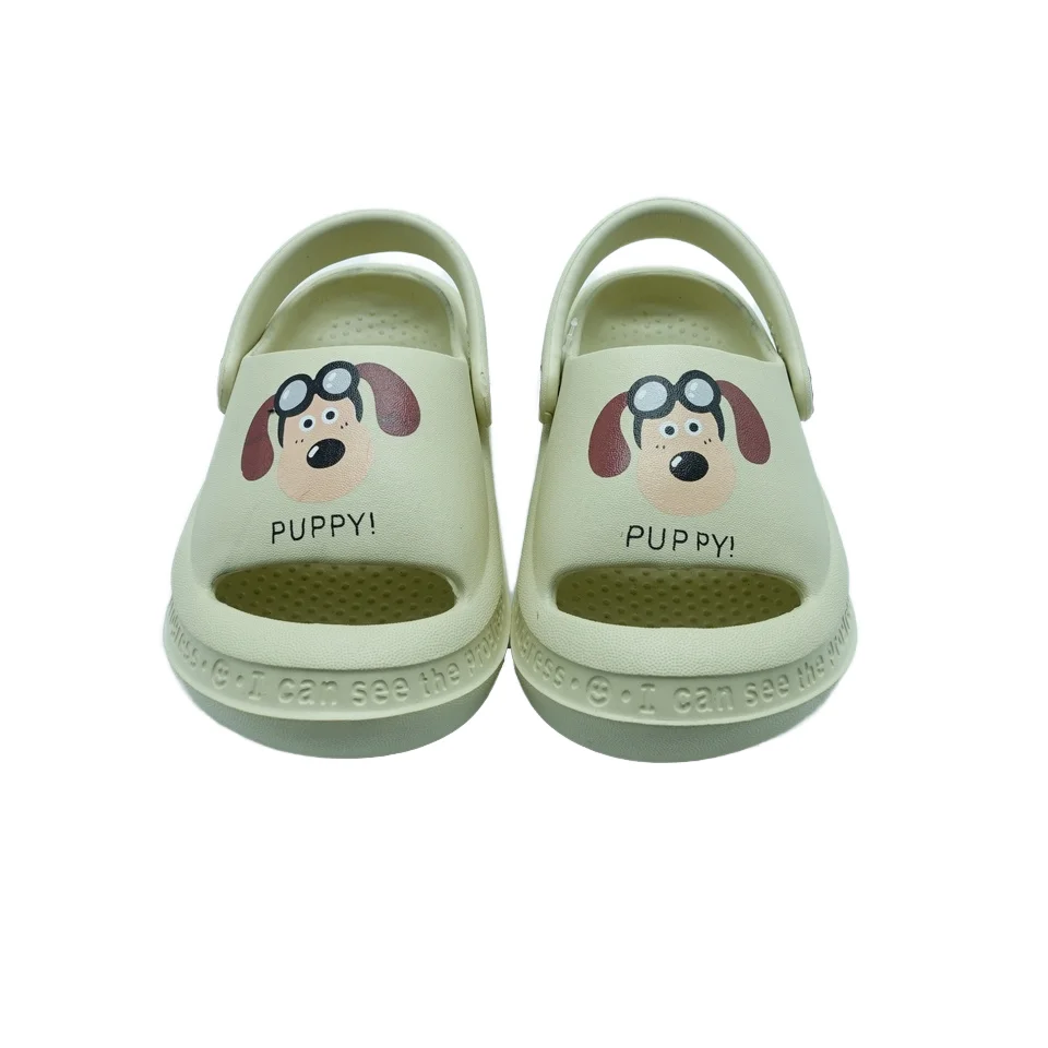Unisex Anti-Slip Outdoor Slippers with Back Strap Cute Cartoon
