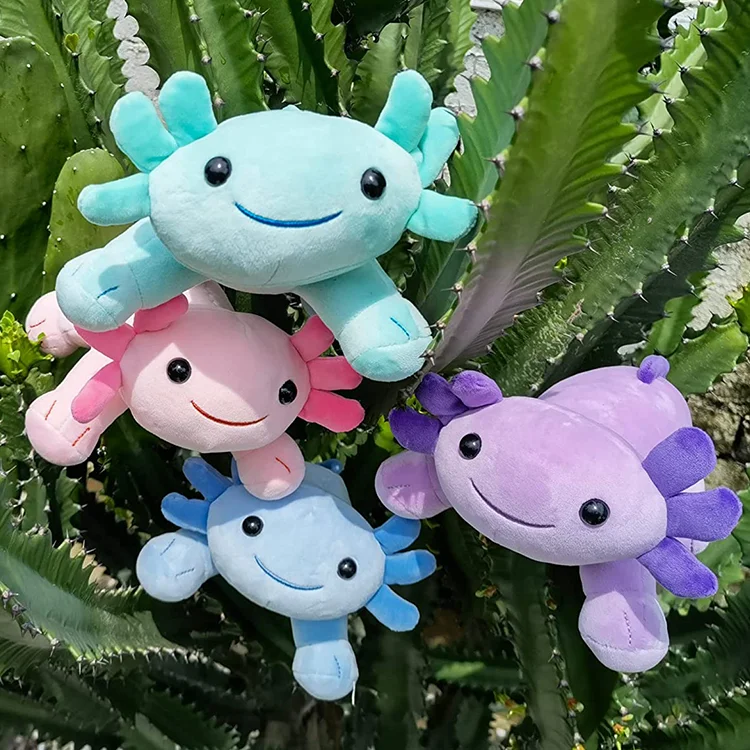 Small Stuffed Axolotl Anxiety Weight Balancer 2lb 3lb 4lb 5lb Weighted