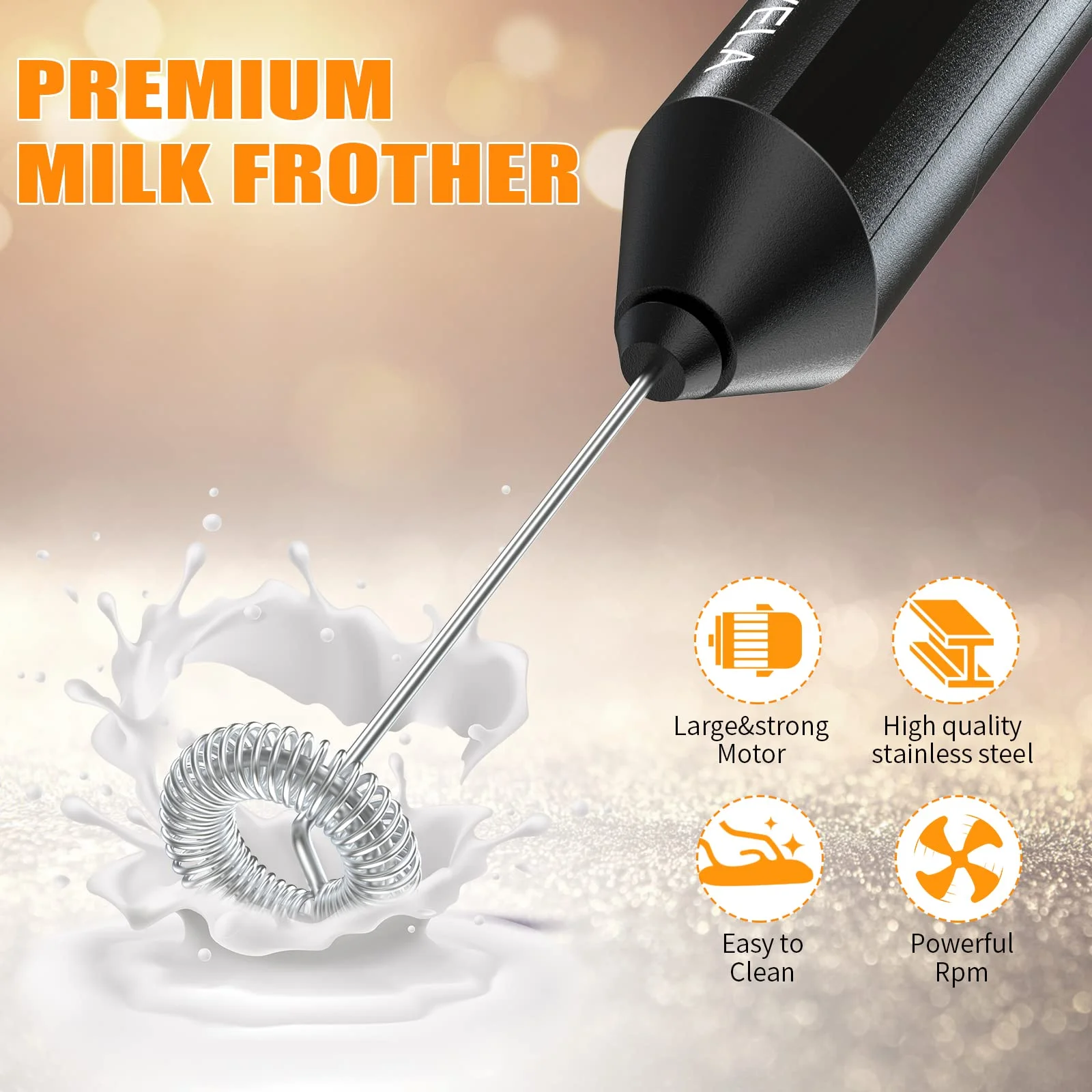Automatic Coffee Machine Kitchenbrothers Rechargeable Electric Milk Frother  Stainless Steel Mini Usb Hand Milk Frother - Buy Automatic Coffee Machine  Kitchenbrothers Rechargeable Electric Milk Frother Stainless Steel Mini Usb  Hand Milk Frother