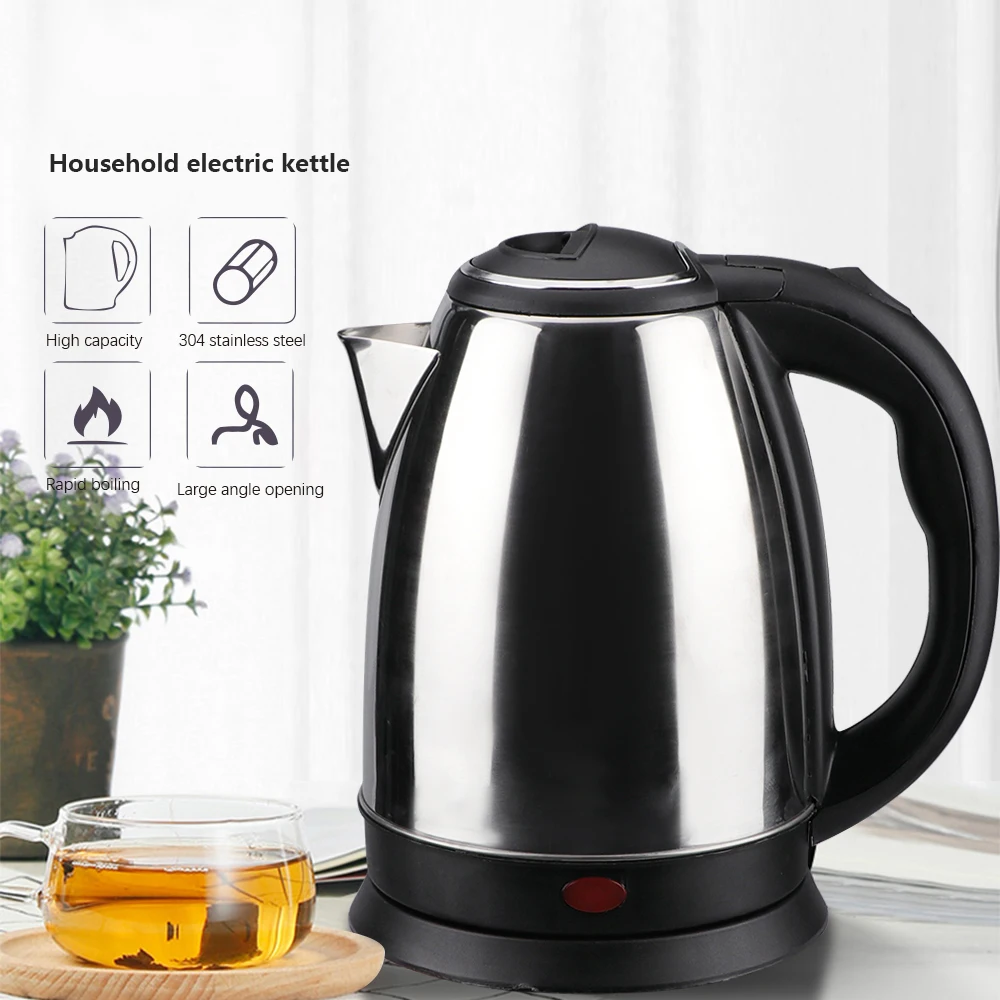 2L Electric Hot Water Kettle Water Kettle 2000WAuto Shutoff Boil Dry  Protection Water Boiler Heater Tea Kettle UK Plug 220V