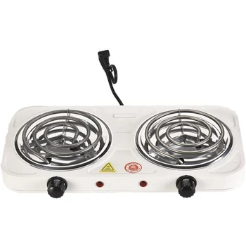 Electric hot cooking plate double coil electric stove
