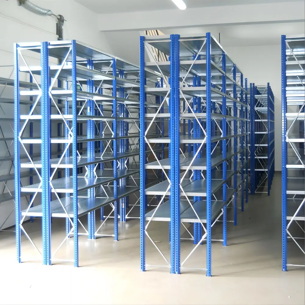 4 5 Tier Shelf Steel Adjustable Warehouse Garage Heavy Duty Storage Medium Duty Rack for Fabric Auto Parts Textile Shop