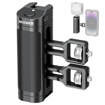 NEEWER Side Handle Grip with Wireless Remote Control Button Shutter Trigger for Smartphone Cage Video Rig