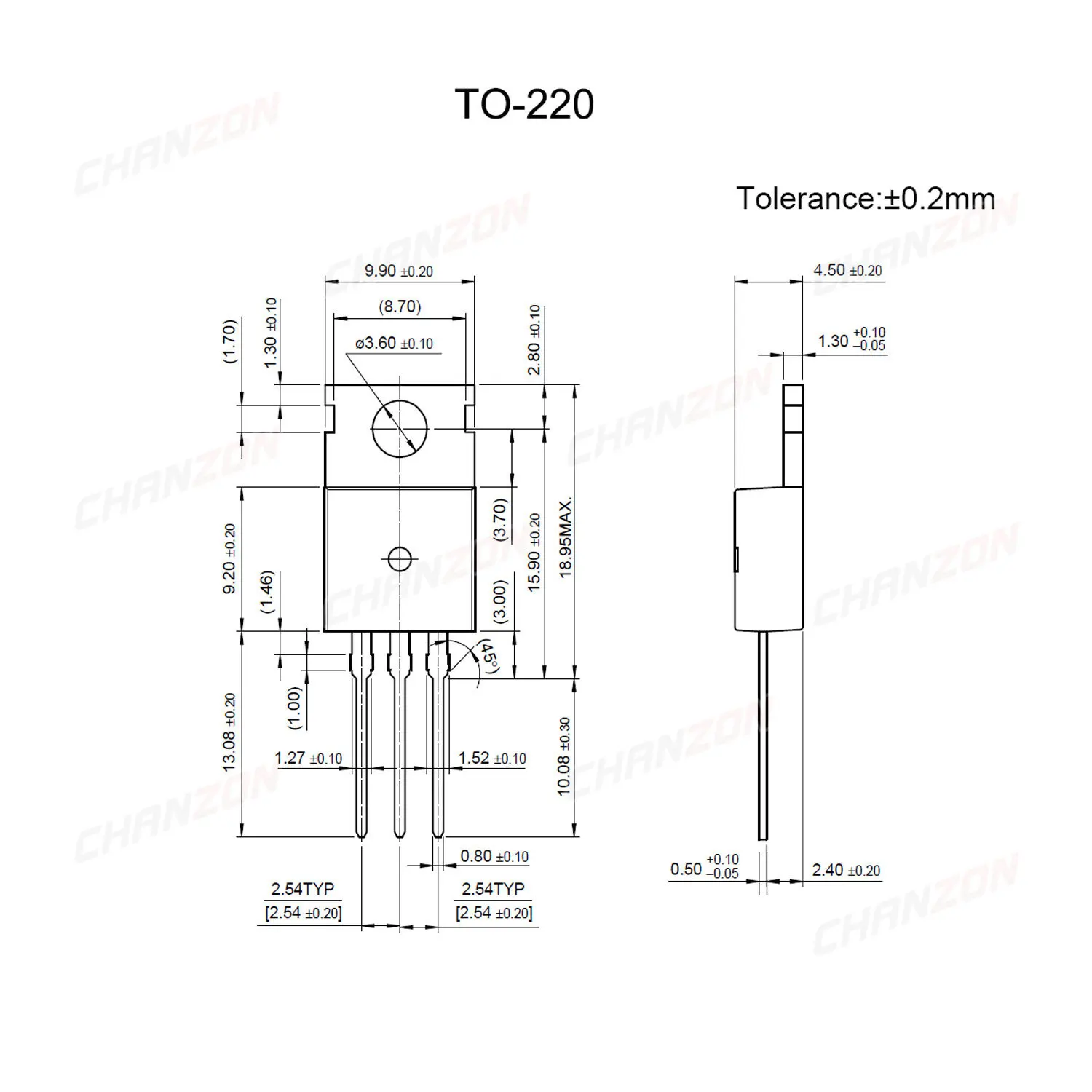 Linearer SpannungsreglerMC7809CTON SemiconductorTO-220-3 