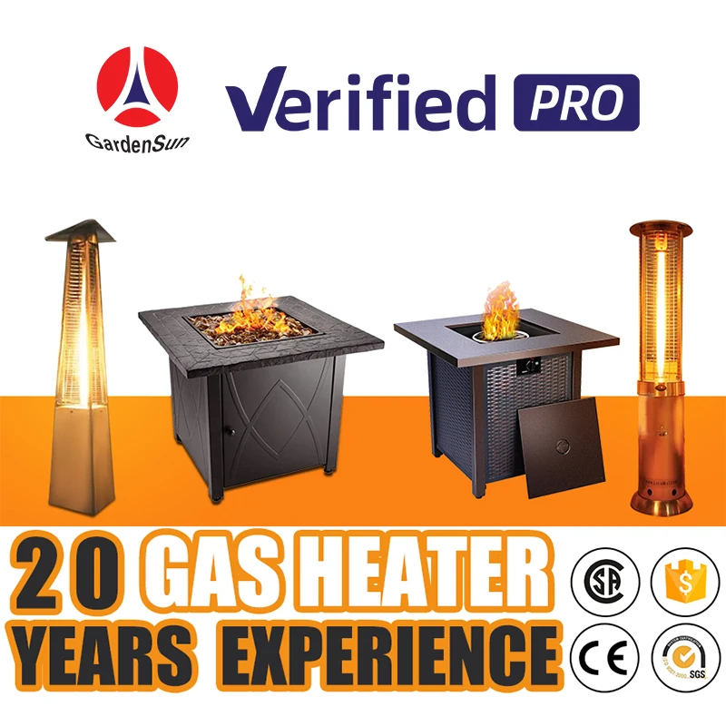 Modern Heater of Cost Performance Gas Room Wood Pellet Patio Heater Fire Flame for Outdoor Use