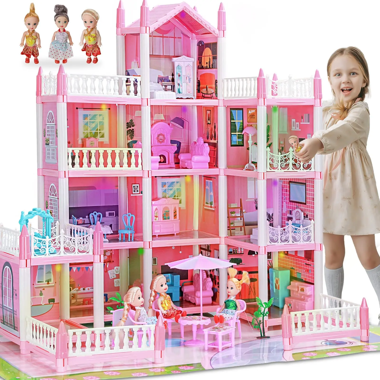 Wanhua Free Sample Gaby Doll House Complete Set Big Doll House For ...