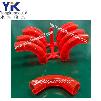Plastic 8 Cavities pvc big radian bend mould/mold 20mm electric wire pipe fitting