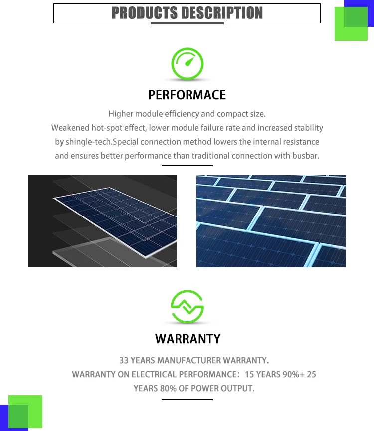 ESG solar 100W 130W 140W 150W home solar panel roof shingle solar panel with good performance