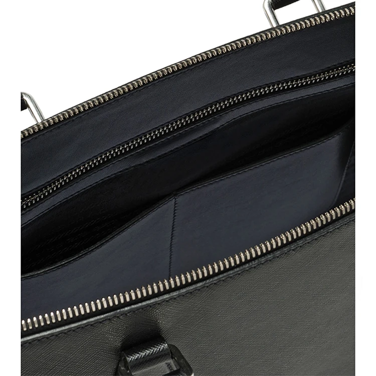 Factory Customize Lawyers Briefcase, Leather Men Messenger Bag Attache case Business Leather Brief case for Men/