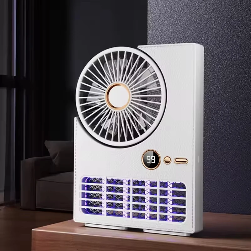 Rechargeable Mosquito Killer Lamp Fan Household Electric Mosquito Killer Lamp Outdoor Camping USB Desktop Large Capacity Fan