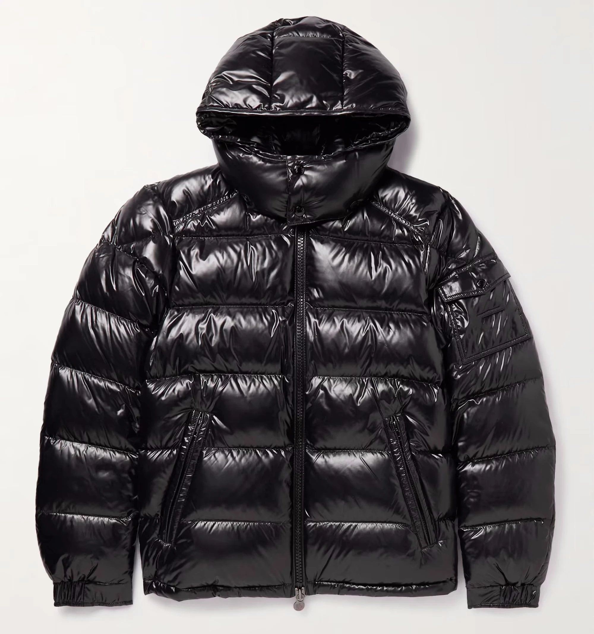 Custom Men's Women's Plain Hooded Glossy Shiny Puffer Jacket Quilted ...