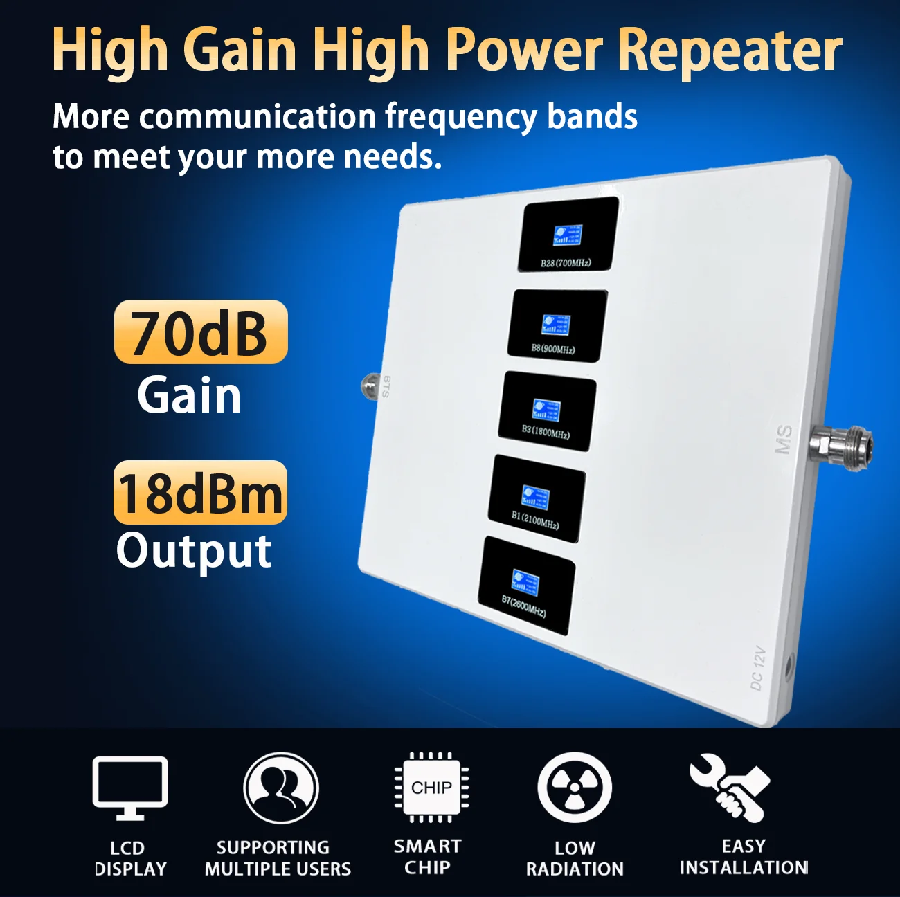 Signalsmith 2G 3G 4G 5G Gsm LTE Mobile Repeater Mobile Phone Signal  Booster/Repeater/Amplifier