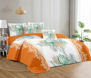 Factory wholesale Cheap Price Queen Size Bedspread and Quilt Set Bed Sheet Set for Hotel Use Oversize King Cotton Material