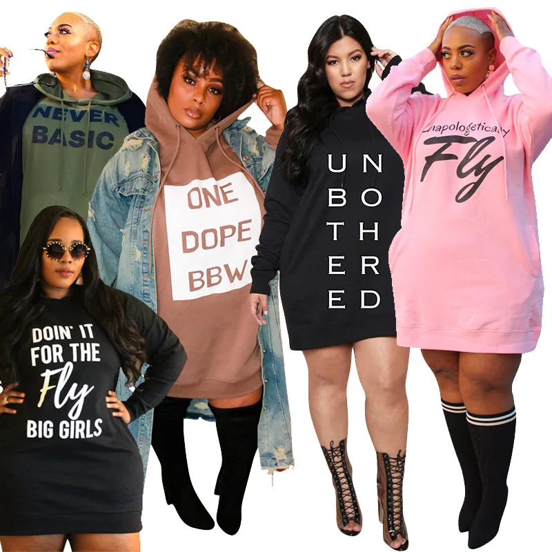 Wholesale Women Casual Hoodie Dress 