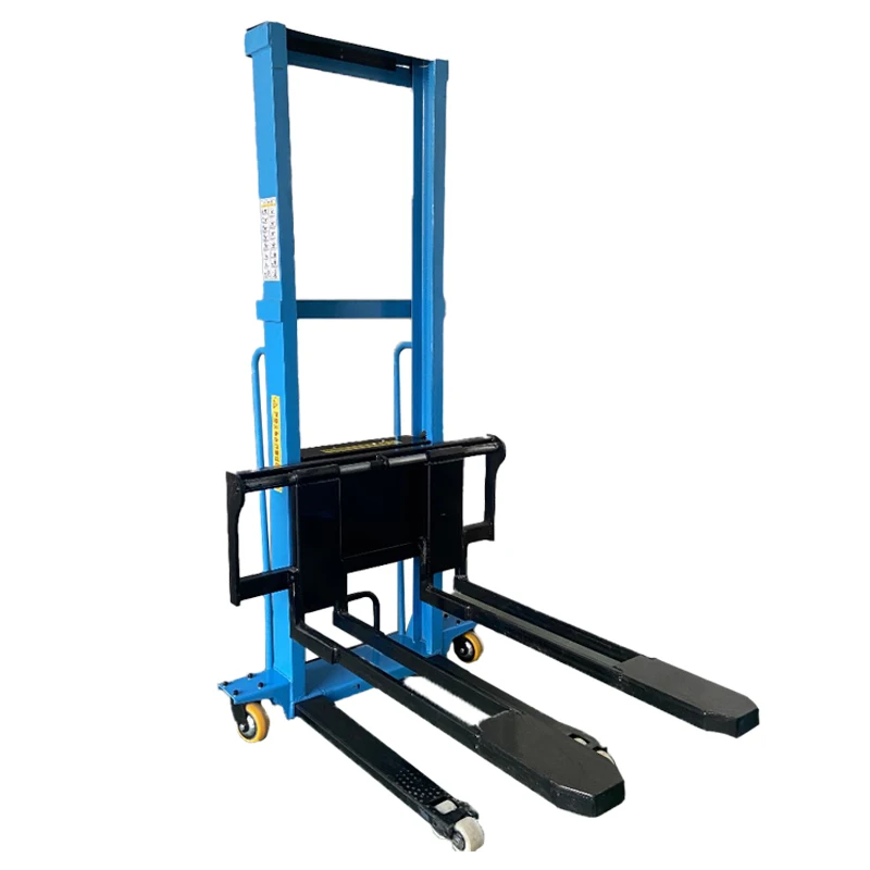 2024 Лидер продаж, 1 тонна 1,8 м, портативный самозагружаемый вилочный погрузчик, полуэлектрический штабелер
