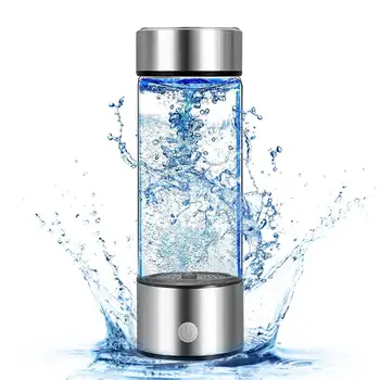 Alkaline spe pem Rechargeable Portable Glass Hydrogen Water Bottle with Filter