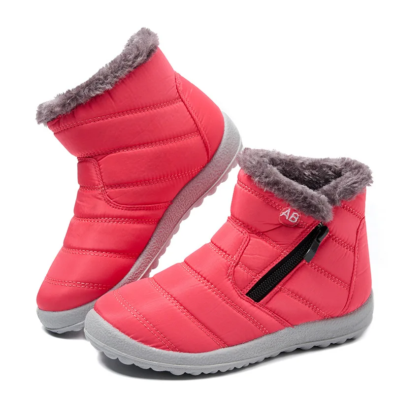 Warm Waterproof Outdoor Slip Resistant Winter Cold Weather Unisex Shoes  Kids Snow Boots Boys Girls Winter Boots