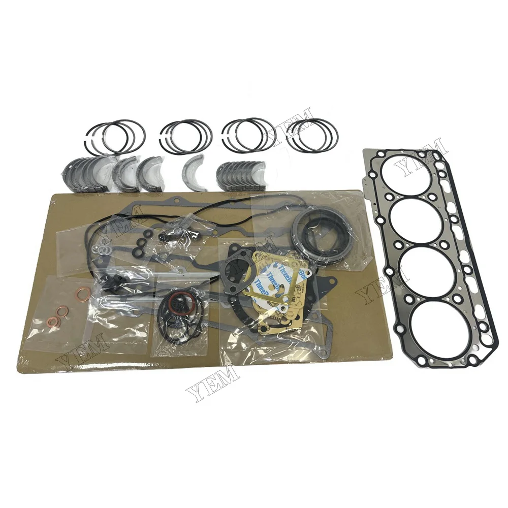 For Yanmar 4TNE86 Overhaul Re-ring Kit Engine Piston Ring Gasket Engine Spare Parts