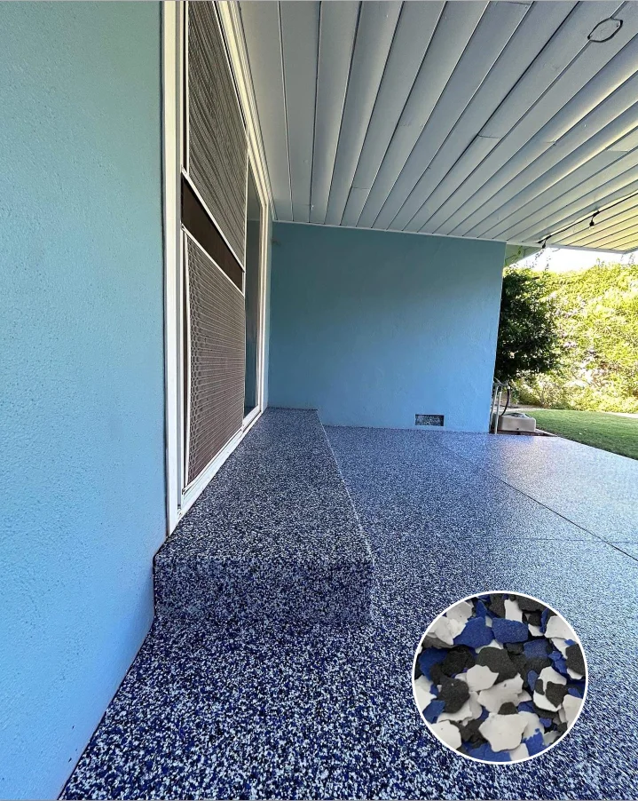 Epoxy Floor Flakes Chips Floor Garage Alfresco Decorative Color Chips ...