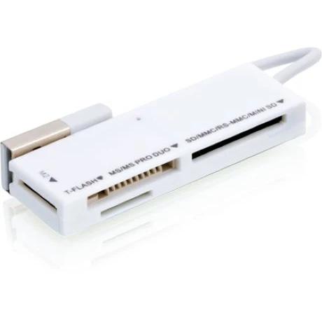 Usb Card Reader White Hades White Card Reader High Performance and Stylish in White Color ...