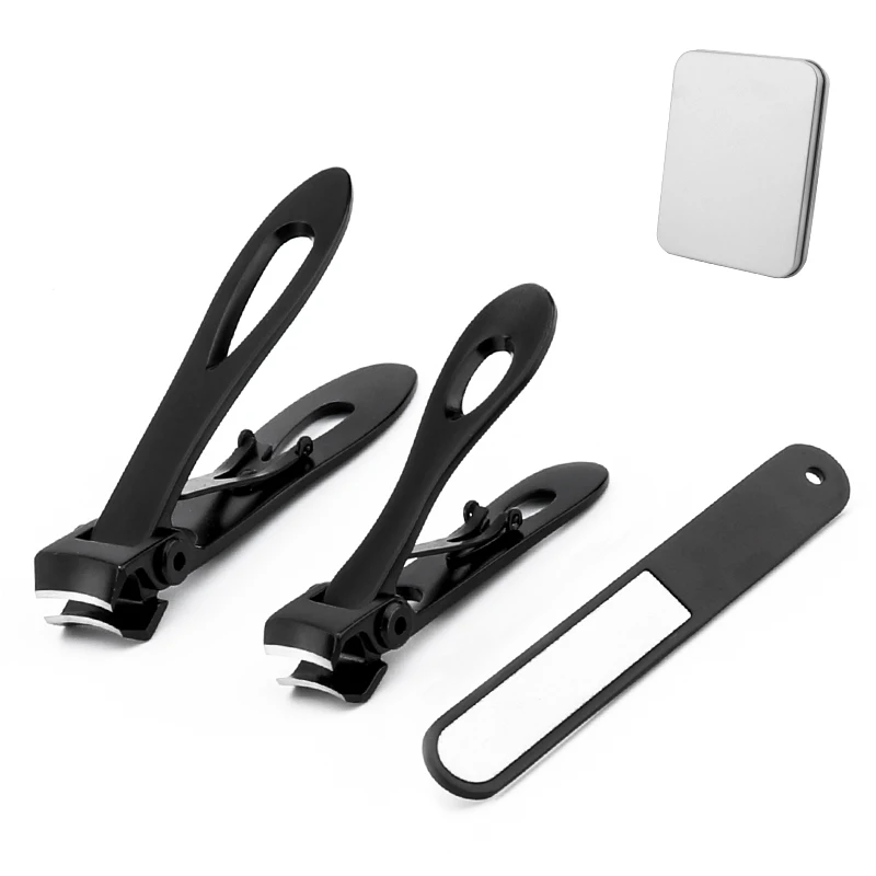 Высокое качество 3 шт. из нержавеющей стали Маникюрный Инструмент для ухода за черными ногтями с набором пилок для ногтей