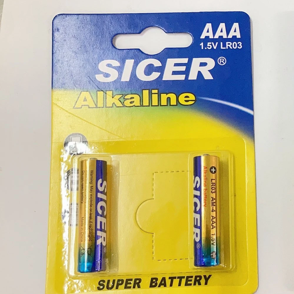 Free sample ultra alkaline AA battery 34h lr6 battery with shrink package lr03 alkaline battery