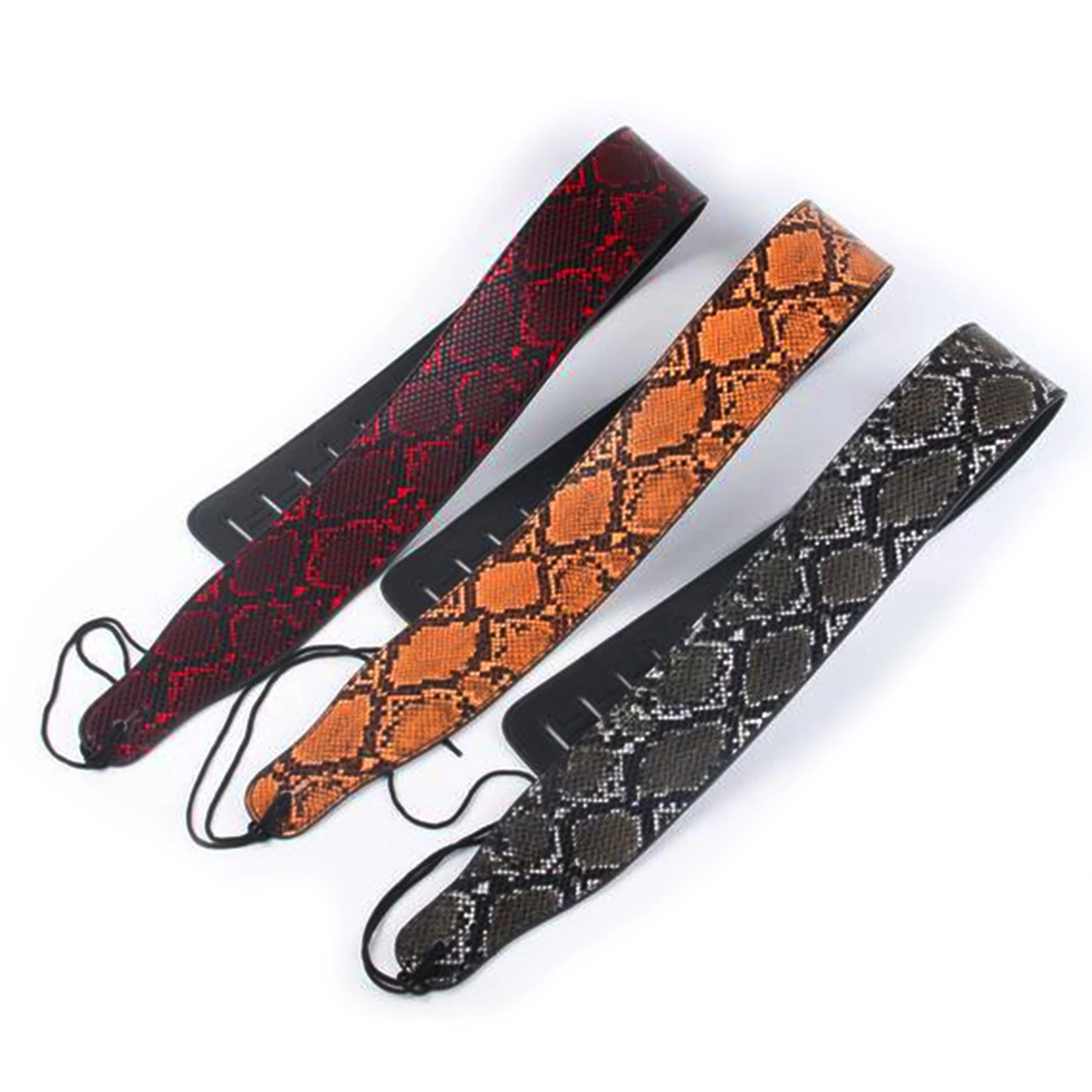 custom snakeskin guitar strap