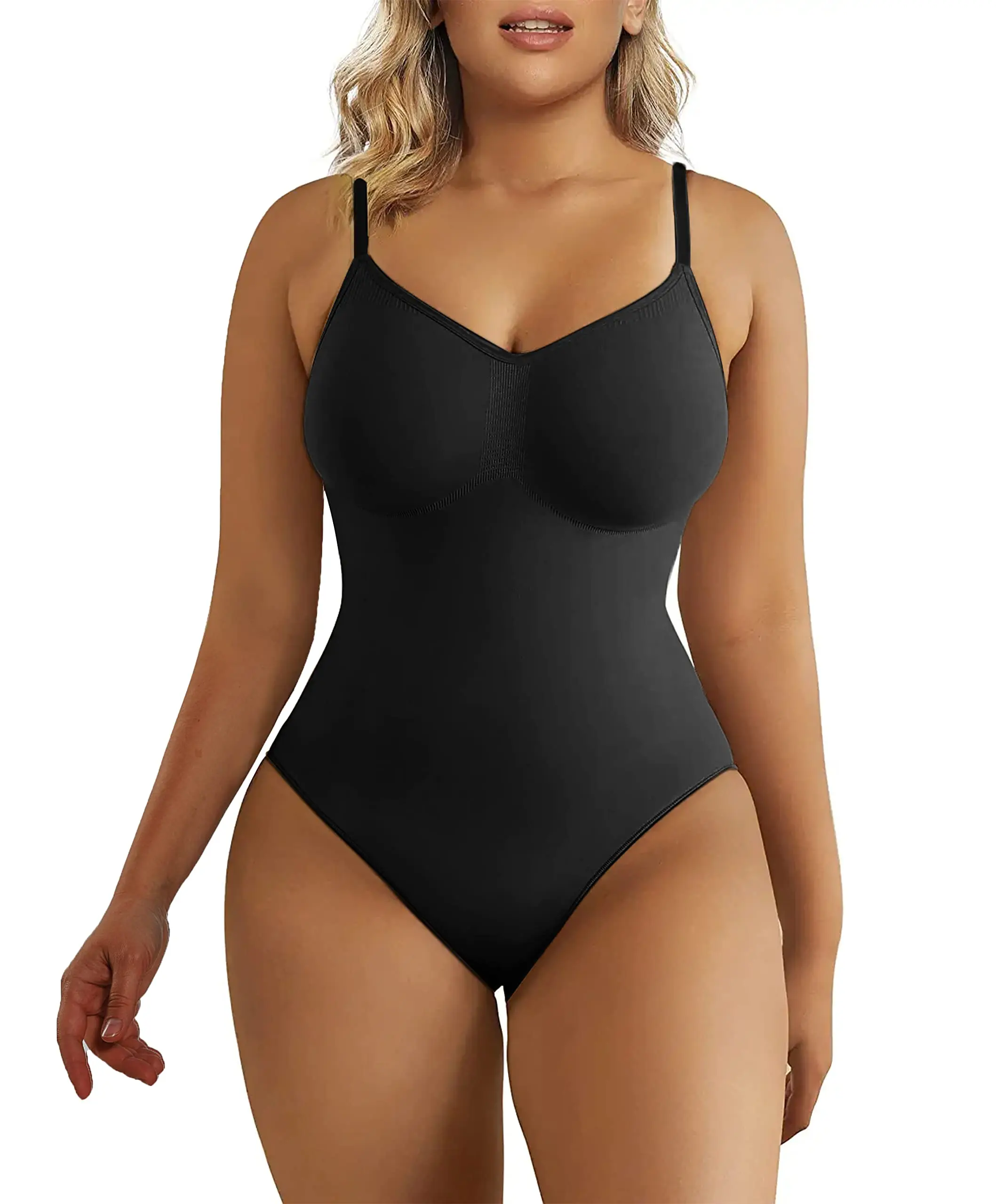 HKRXEC Seamless Open-Bust Shaping Bodysuit Brief