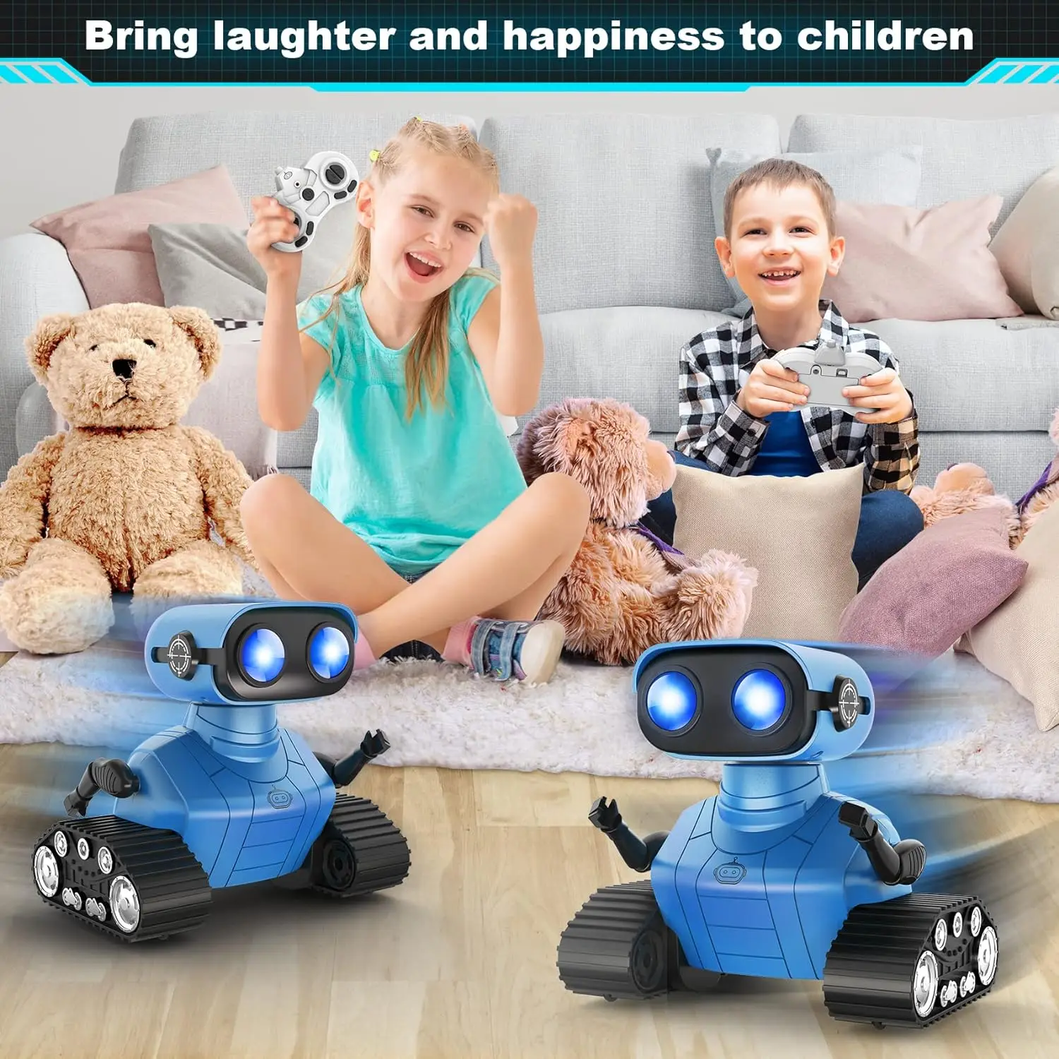 RC Robot Toy with Music & LED Eyes for Kids - Image 4