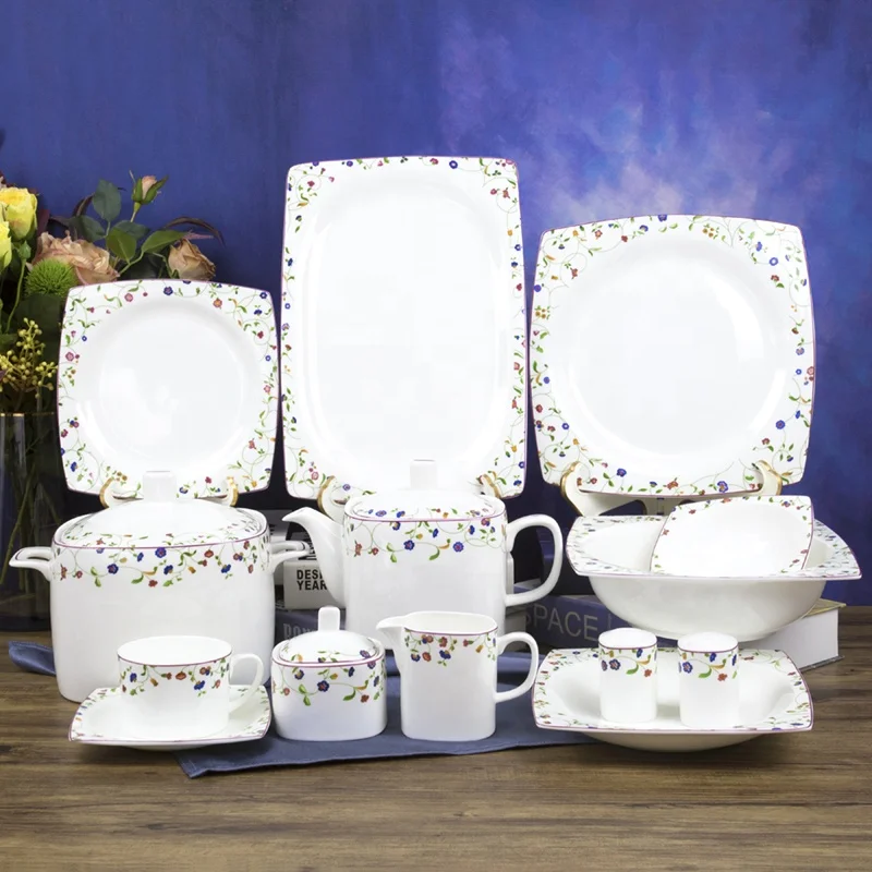 Square Dinner Sets In Pakistan Luminarc Glassware Black Square - Main Image