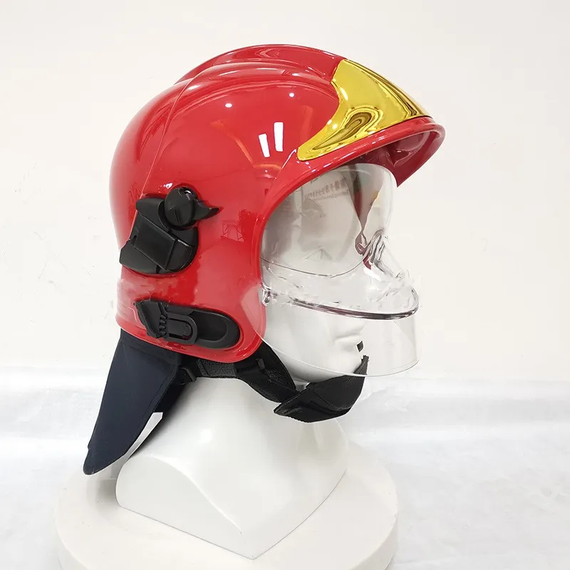 ALQSIM Casque De Pompier, Casque De Sécurité De Pompier Avec