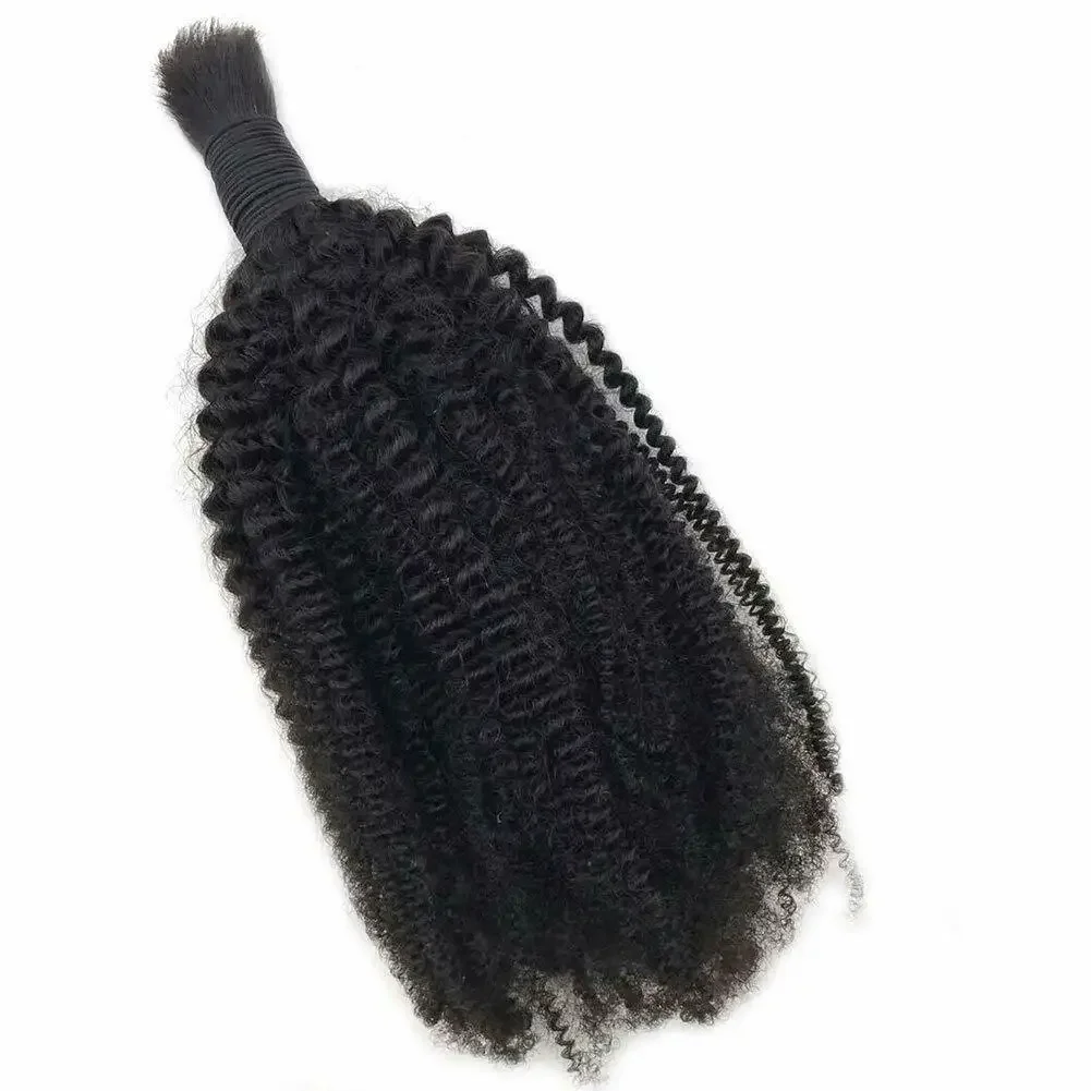 Brasilianskt afro kinky curly människohår i bundtar för flätning_voghion.com