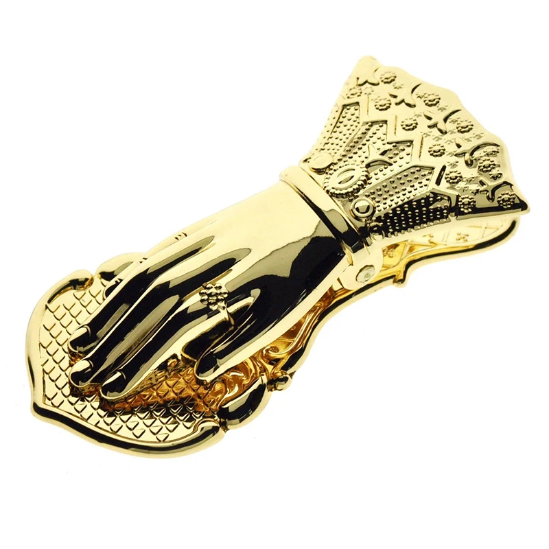 Роскошный женский зажим в форме руки, Винтажный Золотой латунный зажим для записей для дорожных блокнотов, офисный металлический зажим для документов