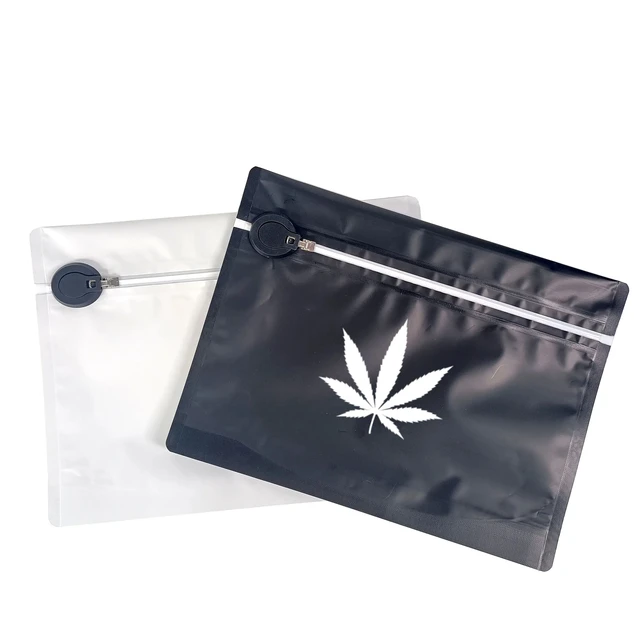 Factory Direct Supply Soft Touch Herb Packaging Zip Lock Pouches Child Proof Exit Bag