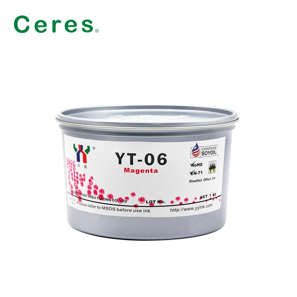 Ceres YT-06 Melamine Soy Ink for Offset Printing - A+ Grade, High