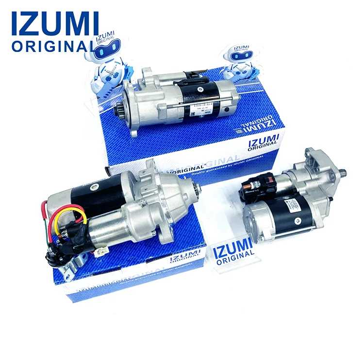 IZUMI Starter Motor 6BB1 6BD1 6BF1 6BG1 6HE1T 6HK1 6KR2 6RB1T 6SA 6SD1 6UZ1 6WA1 6WF1 6WG1 Starter Motor for ISUZU