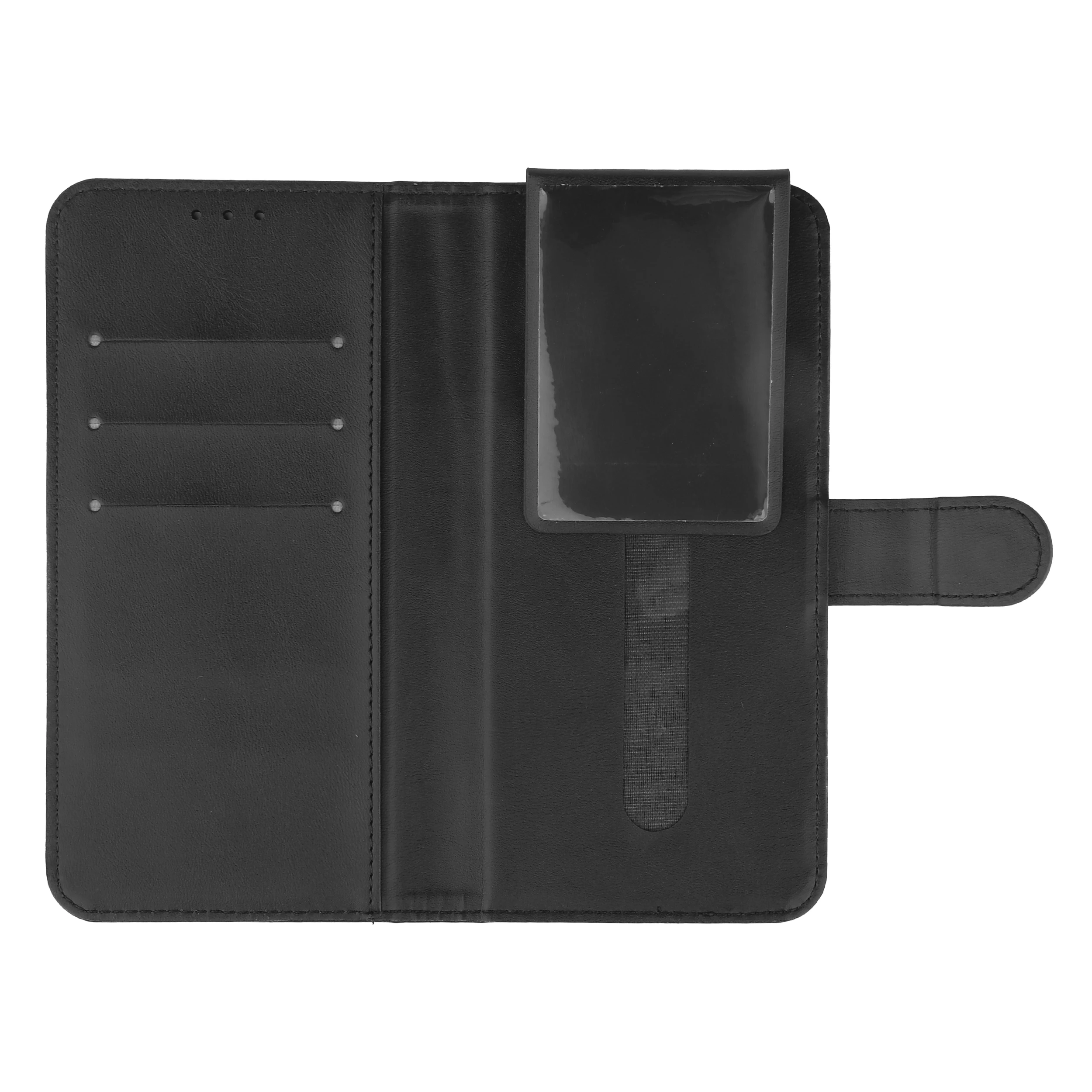 product laudtec universal leather phone cases for iphone for samsung simple back cover wallet card slot stand 61 69inch custom sjk1054-6