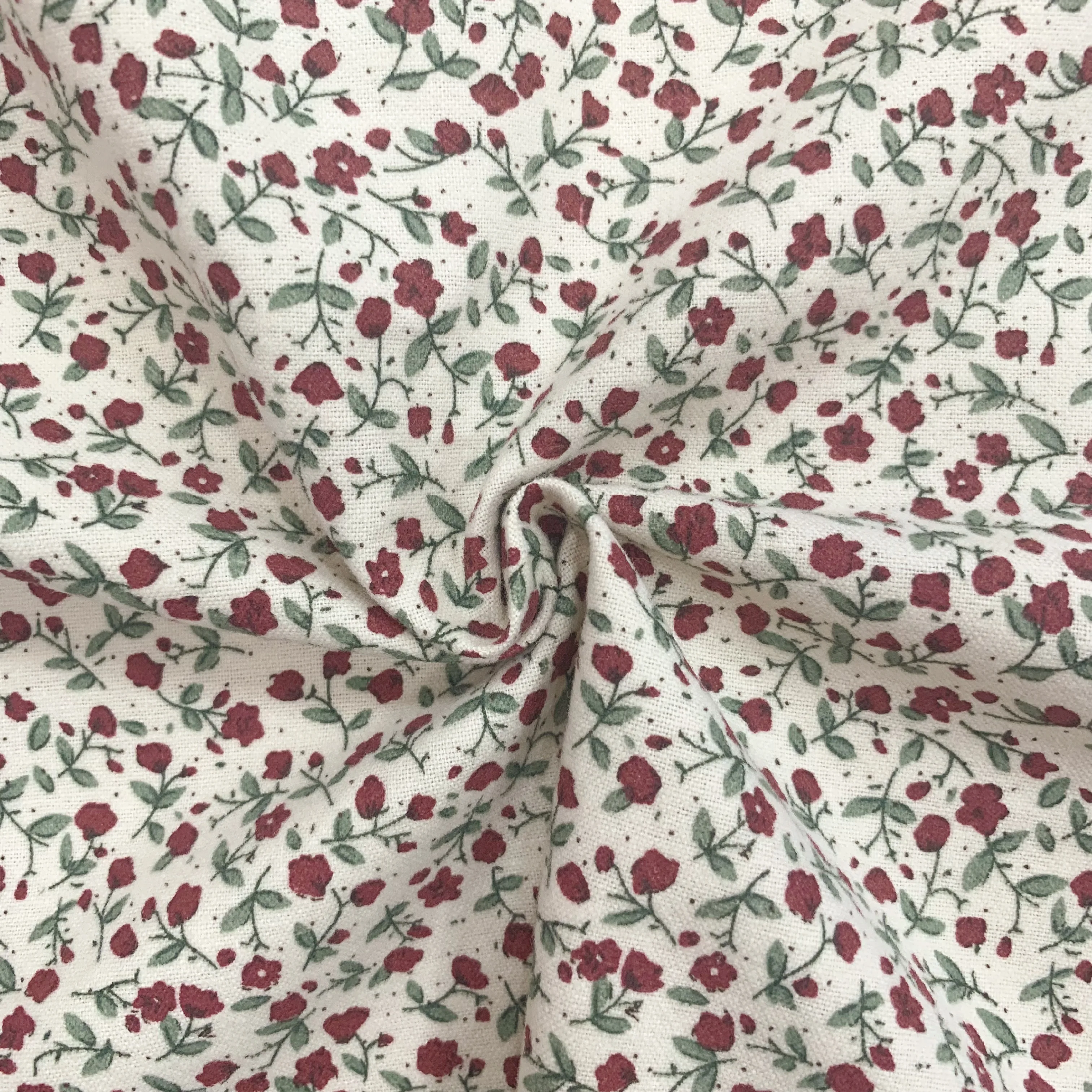Free Designer Fabric Floral High Quality Plain Cloth Backing Flannel Children Shirt Dress Fabric