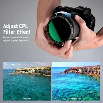 NEEWER 2 in 1 67mm Variable ND Filter ND2-ND32&CPL Filter Camera Filters detail image