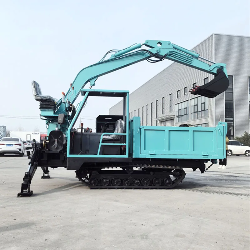 Factory Price 5 Ton Tracked Crawler Transporter Mini Crawler Dumper 3 Tons with Digger