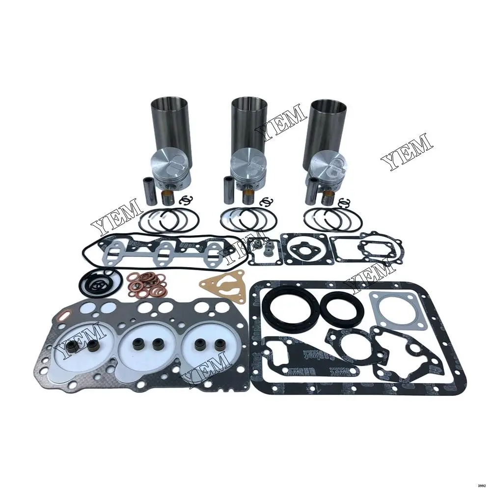 3TNE72K Engine Rebuilding Kit With Cylinder Gasket Set Piston Rings Liner for Yanmar