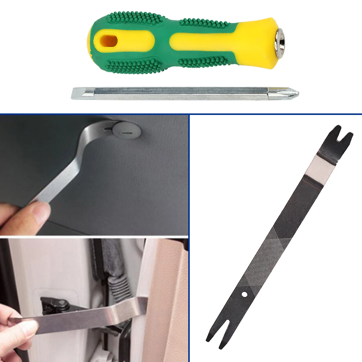 Long Reach Grabber Stainless Steel 24pcs Car Door Lockout Kit Auto Emergency Vehicle Tool With