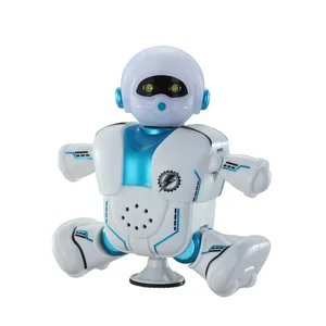 ITTL Custom Educational Baby Robot Toy DIY Plastic Electronic Cartoon Musical Battery Operated Toy for Children